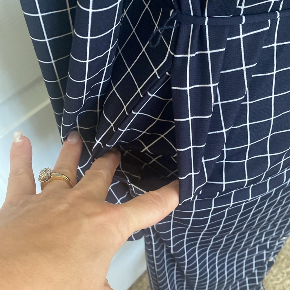 Lauren Ralph Lauren Blue Window Pane Shirtdress Size XS - Picture 9 of 11